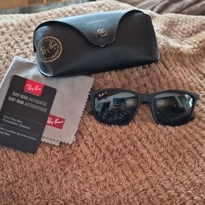 Ray-Ban Classic Black Chromance Sunglasses with Case